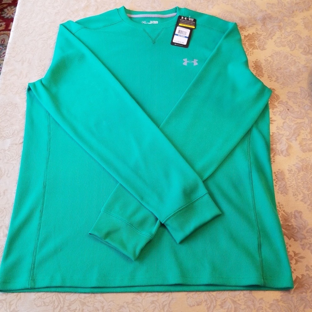 Under Armour Cold Gear Kelly Green Long Sleeved Sh